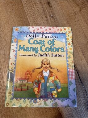 Dolly Parton Coat of Many Colors Children's Book - Colorful Patchwork Cover